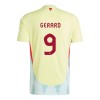 Camisola Espanha Gerard Moreno 9 Homen Equipamento 2ª Euro 2024